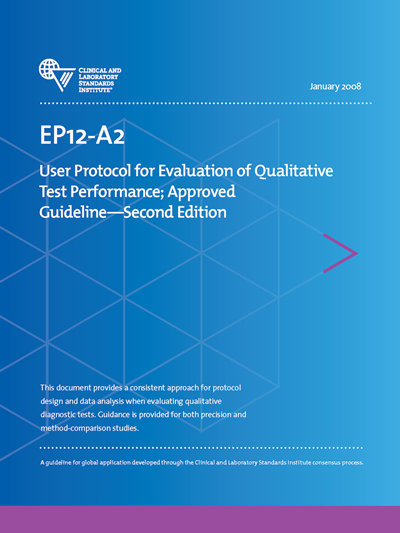 User Protocol for Evaluation of Qualitative Test Performance, 2nd Edition