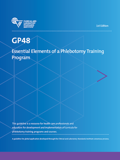 Essential Elements of a Phlebotomy Training Program, 1st Edition