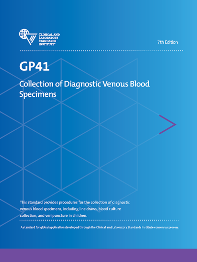 Collection of Diagnostic Venous Blood Specimens, 7th Edition