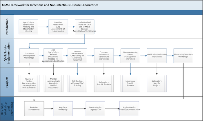 Flow chart of CLSI's Collaborative Process in Partnerships