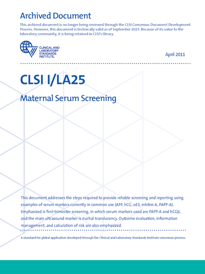 Maternal Serum Screening, 2nd Edition